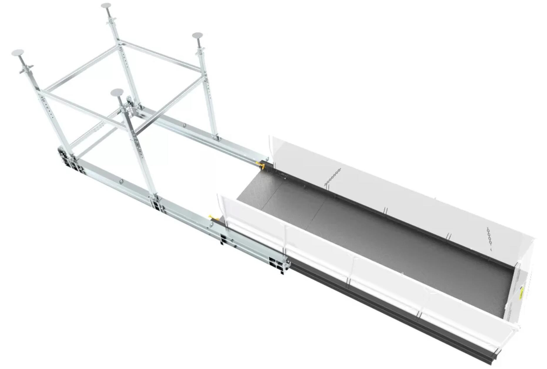 2.2m Width Retractable Or Solid Material Crane Deck MLP2200 For Material Transport At Construction Site